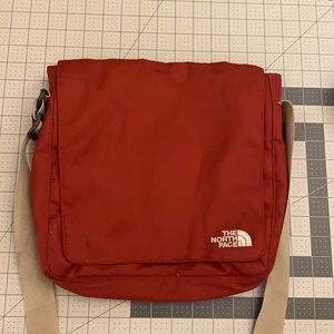 North face gently used messenger bag